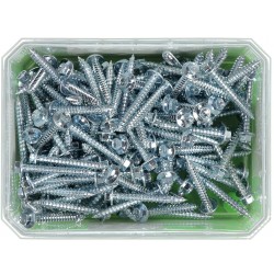 Byggskruv sexkantshuvud med Fläns fzb 6,5x50a