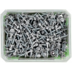 Farmarskruv borrspets vingar Med bricka silver 4,8x35