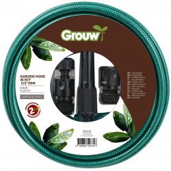 Slangset bevattning 20m 1/2t Slang koppling grouw