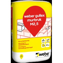 Murbruk gullex b m2,5 20kg