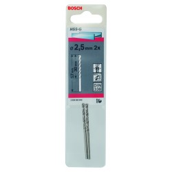 Metallborr hss-g s 2,5x57mm 2st