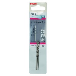 Metallborr hss-g s 3,2x65mm 2st