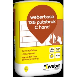 Putsbruk base 135 c hand 20kg