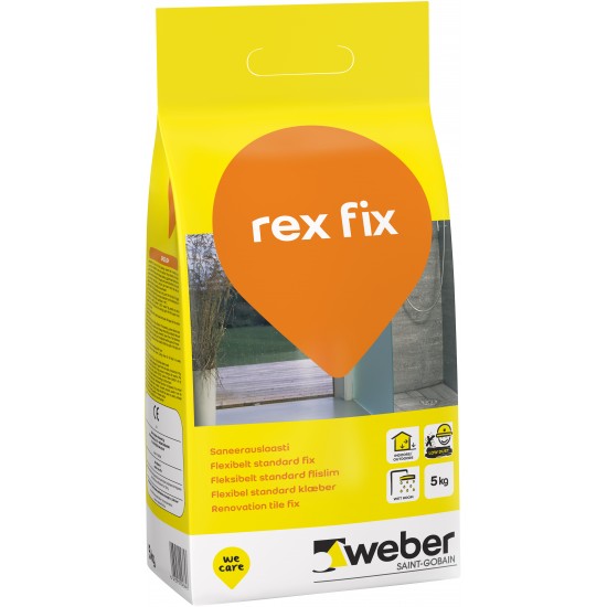 Fästmassa rex fix flexibelt Std 5kg