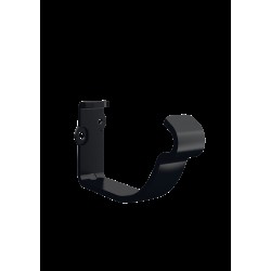Rännkrok kfk halvrund fast Svart 015 100mm