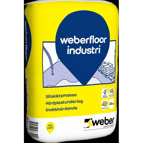Avjämningsmassa floor industri 20kg