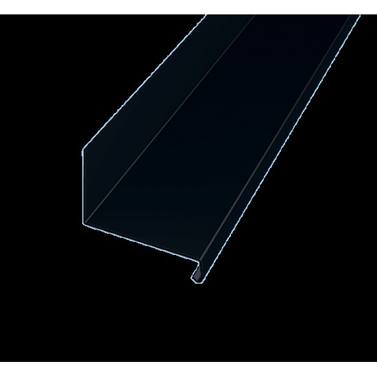 Överbleck ob till fönster Svart 015 100x2000mm