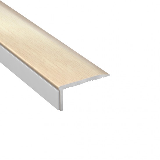 Tröskellist vitkalkad ek 25x12mm 200cm