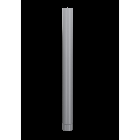 Stuprör sror krympt en ände Silvermetallic 045 87x1000mm