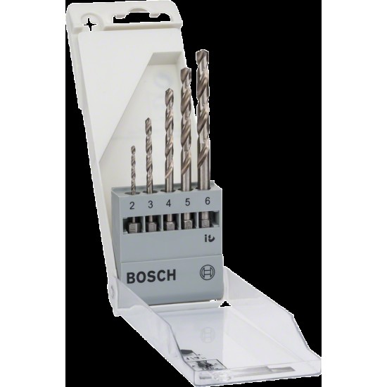 Borrset 1/4 6-kant 2-6mm 5st