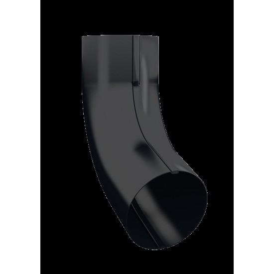 Stuprörsböj bk konisk svart 015 70gr 75mm