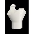 Omvikningskupa omv halvrund Antikvit 001 100/75mm