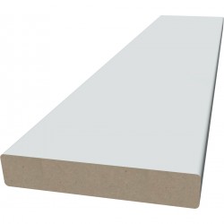 Dörromfattning 16x130x2440mm 0500-n vit mdf Foderbildande 