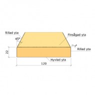 Ytterpanel 22x120x5400mm g4-2
