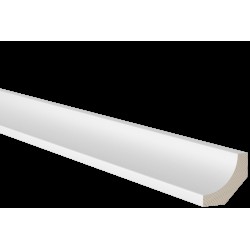 Hålkälslist furu kritvit 0500-n 15x43x4400mm