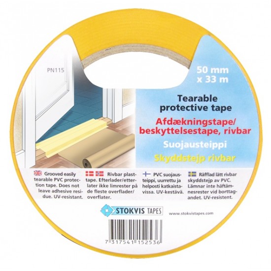 Skyddstejp rivbar 50mmx33m