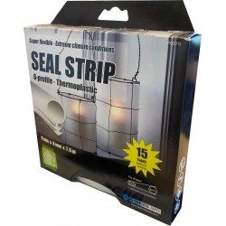 Tätlist omega thermoplastic Sågspår vit 8x8mm