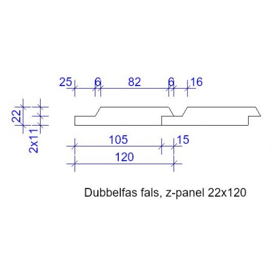 Dubbelfas fals GRM 22x120mm LPM g4-2